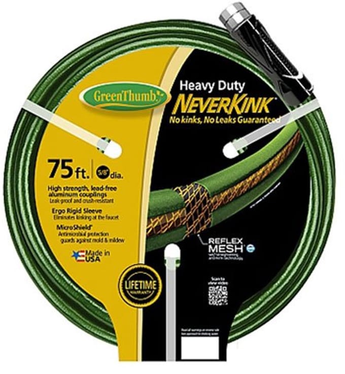 Heavy Duty Tuinslang 5/8 inch x 75 inch - No Kink Technologie