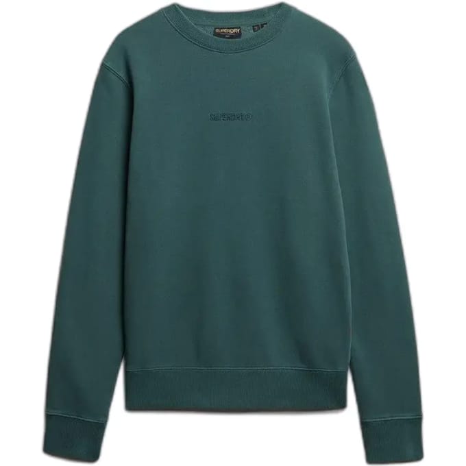 Superdry Micro Logo Sweatshirt Groen M Man