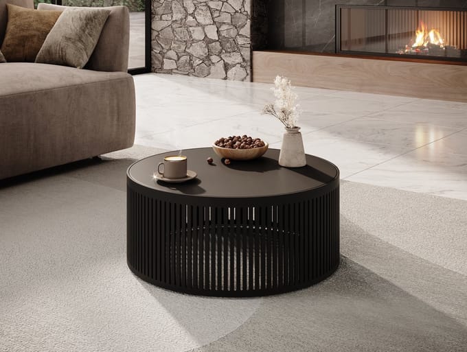 Meubella - Salontafel Vanya - Zwart - 59 cm