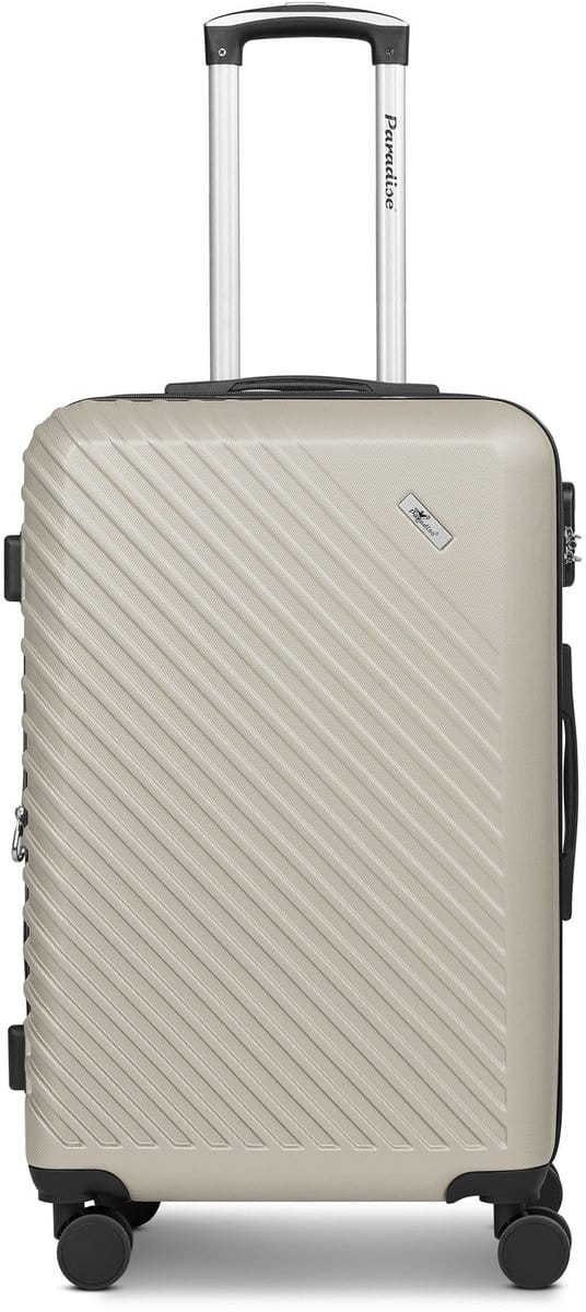 CHECK.IN Paradise 2.0 4 wielen Trolley M 68 cm met uitbreidingsplooi - Harde bagage - Combinatieslot - eggshell