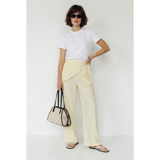 Brede Pijpen Pull-On Broek
