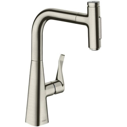 Hansgrohe Metris Select M71 single lever kitchen mixer 240, pull-out shower, 2jet, sBox 73817000
