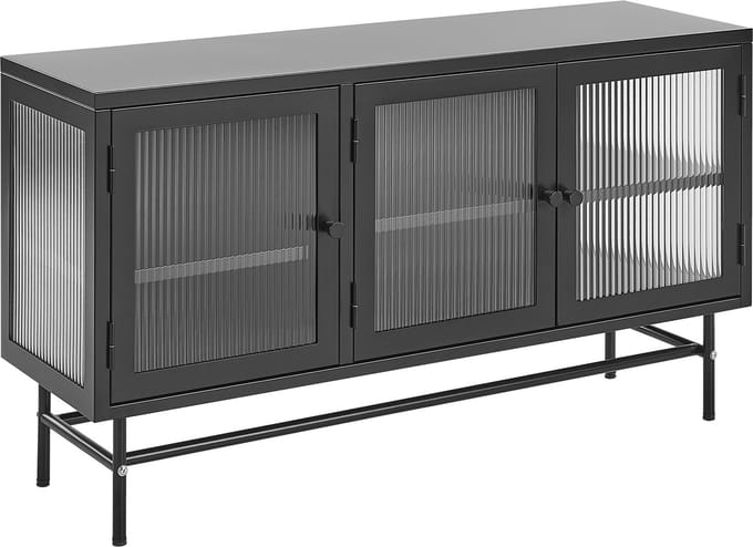 DEVON - Sideboard - Zwart - Staal