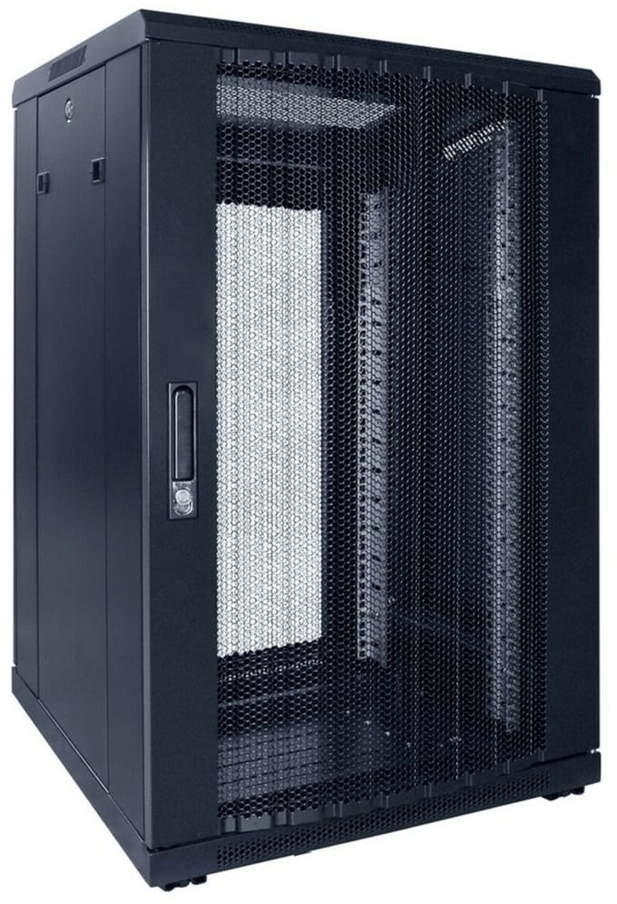 DSIT 18U serverkast met geperforeerde deur 600x600x1000mm (BxDxH) - serverbehuizing - serverrack - 19 inch
