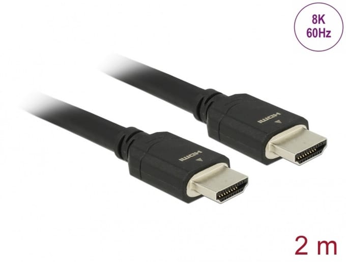 Delock Ultra High Speed HDMI Cable 48 Gbps 8K 60 Hz 2 m