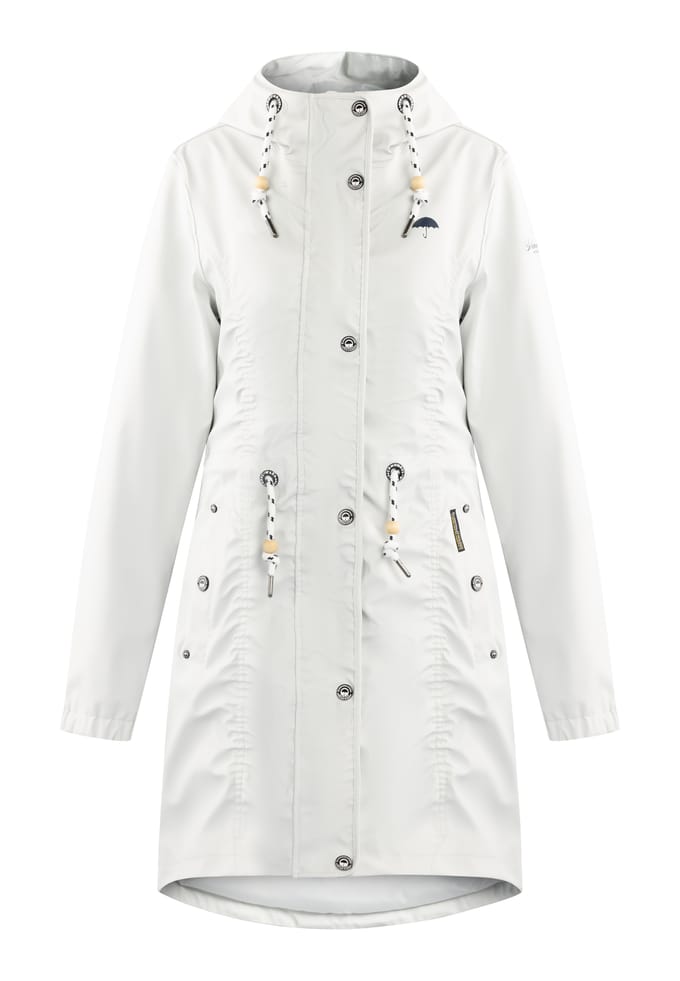 Schmuddelwedda Mackintosh bridgeport Dames Grijs wit-280