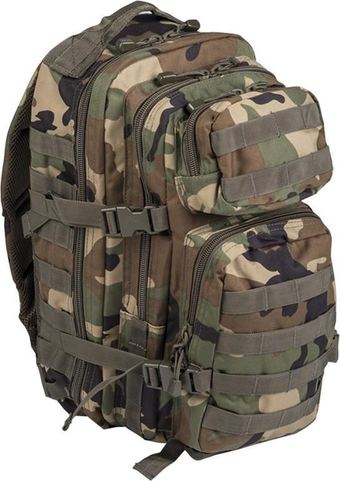 Mil-Tec US Assault Molle Backpack - Rugzak - 36 Liter - Woodland