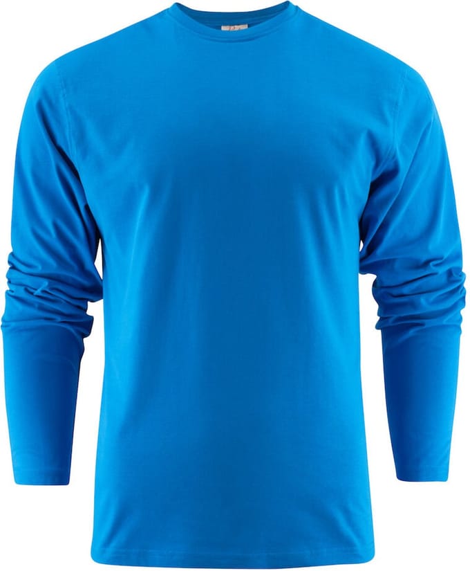 Printer HEAVY T-SHIRT L/S 2264016 - oceaanblauw - 5XL