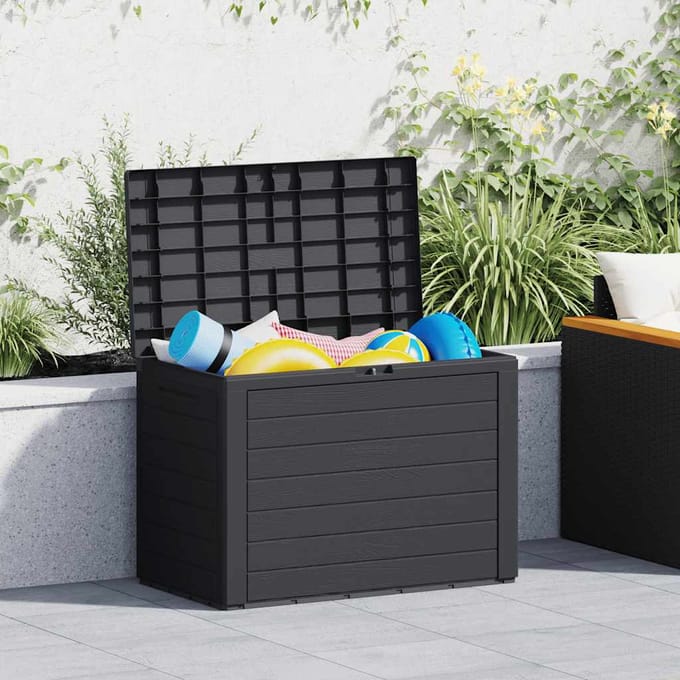 vidaXL - Tuinbox - 78x44x55 - cm - antraciet