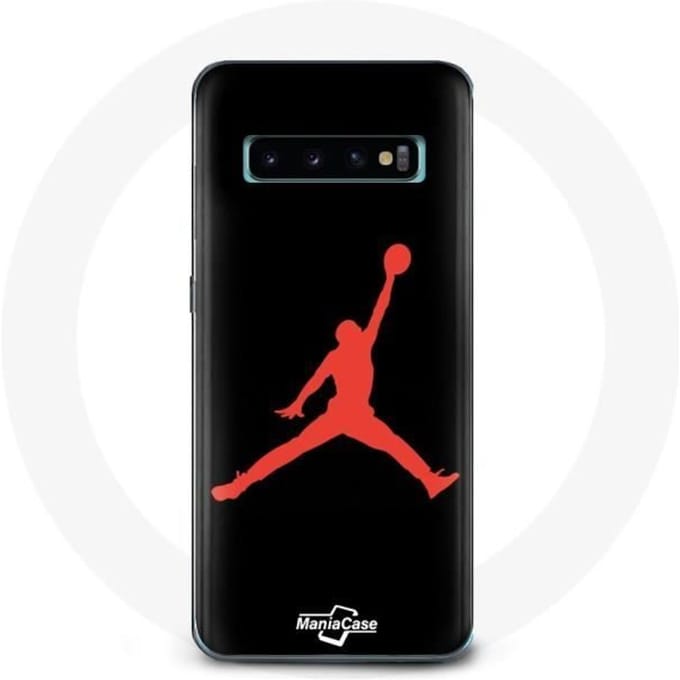 Coque pour Samsung Galaxy s10 edge Air Jordan Logo Rouge