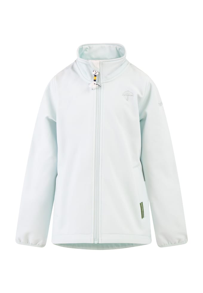Schmuddelwedda Softshelljack - gerecycled materiaal Meisje Blauw-umint-280