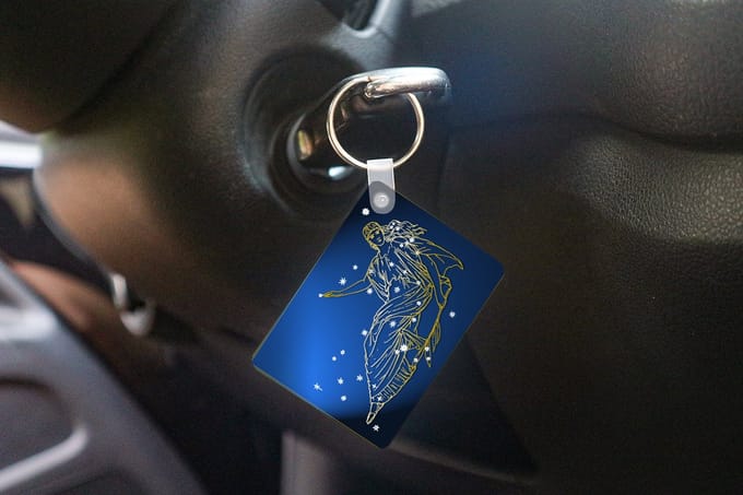 Sleutelhanger - Sterrenbeeld - Maagd - Sterren - Uitdeelcadeautjes - Plastic