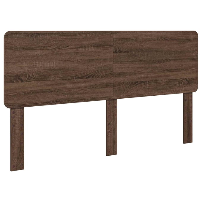 vidaXL Hoofdbord Bruin Eiken Bewerkt hout
