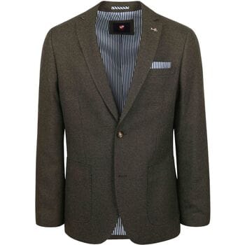 Suitable Colbert Leek Donkergroen - Maat 54 - Heren blazer
