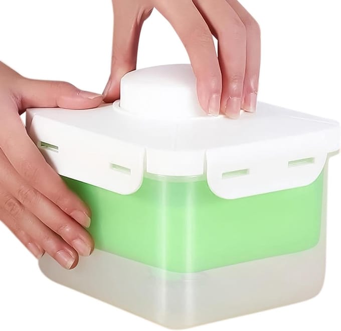 Paneer Pers - Kaasmaker - Kaas Maken - Ingebouwde Drainage Tank - 16.4 cm - Groen