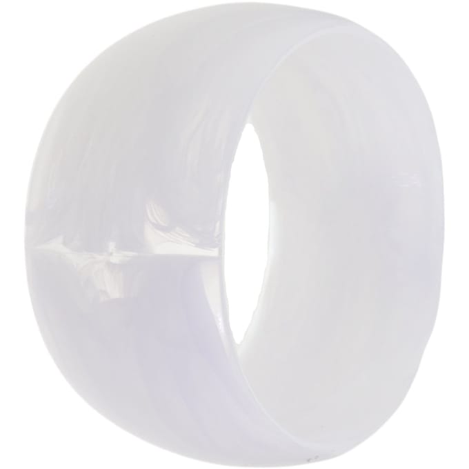 Behave – Armband – Wit – Acryl – Breed – Glanzend – Nikkelvrij – Modern design