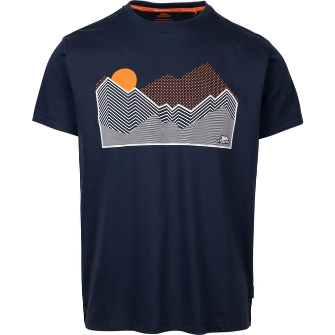 Trespass Heren Lisab Bedrukt T-Shirt (Marine)