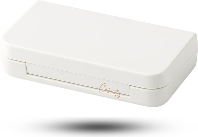 Cabantis®Mini-Pillendoos – Compact Medicijndoosje – Pill Organizer Reisformaat - Wit