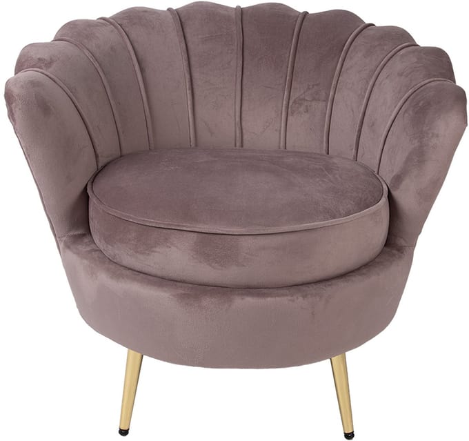 Clayre & Eef Fauteuil 83x75x76 cm Roze Textiel