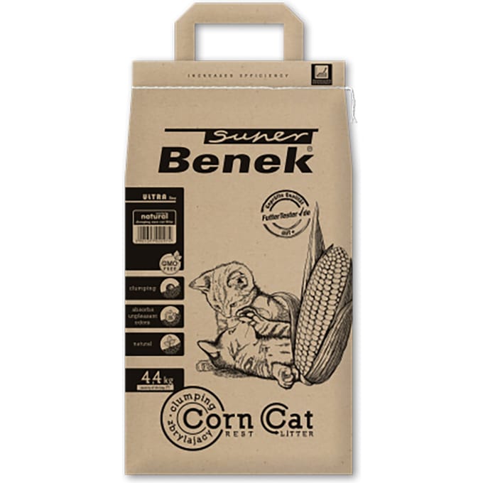 7l Super Benek Corn Cat Ultra Natural kattenbakvulling