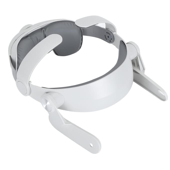 Sangle de tête VR Réglable Poids d'équilibre Bandeau de protection pour casque VR avec coussin de tête white