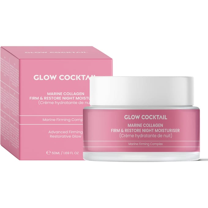 Glow Cocktail Marine Collagen Firm & Restore Nachtcrème 50