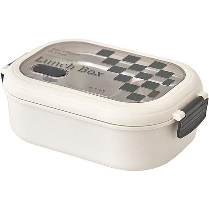 Boîte à Bento à 2 Compartiments Conservation de la Chaleur Acier Inoxydable Couche Intermédiaire Boîte à Lunch Hermétique Portable gray