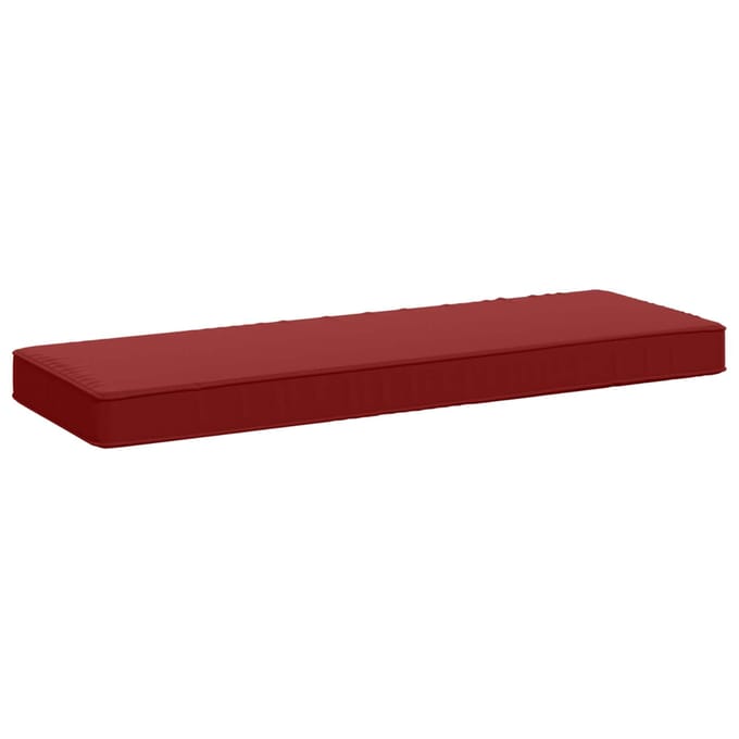 vidaXL - 1-delig - Bankkussen - VUGHT - 100% - Polyester - Wijnrood - 80 - x - 40 - x - 5 - cm