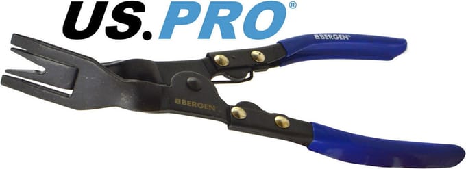 Bekleding clip tang voor het verwijderen van bekledingclips