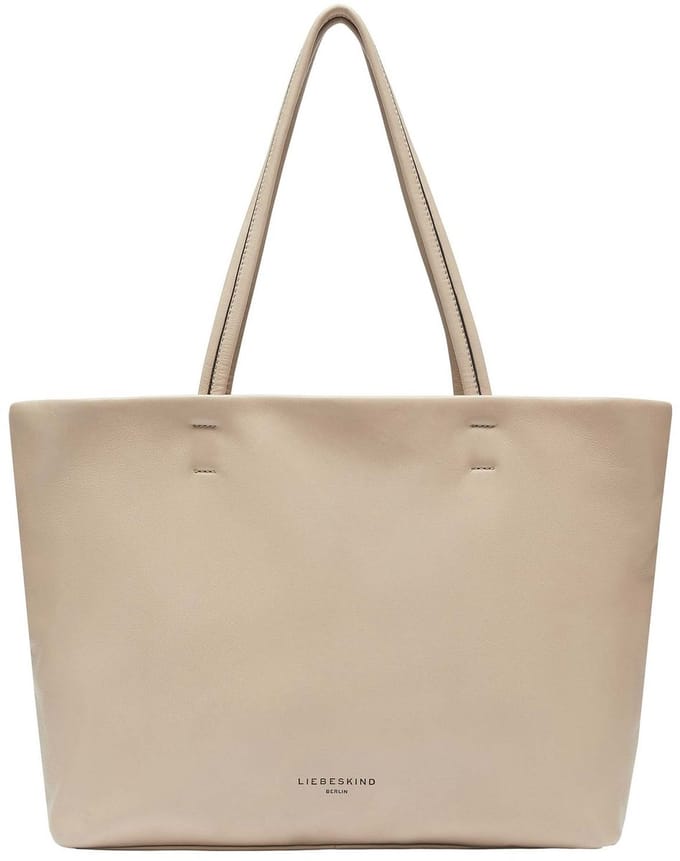 LIEBESKIND BERLIN Leren Schoudertas Hera Sheep Natural Shopper Sandcastle Beige
