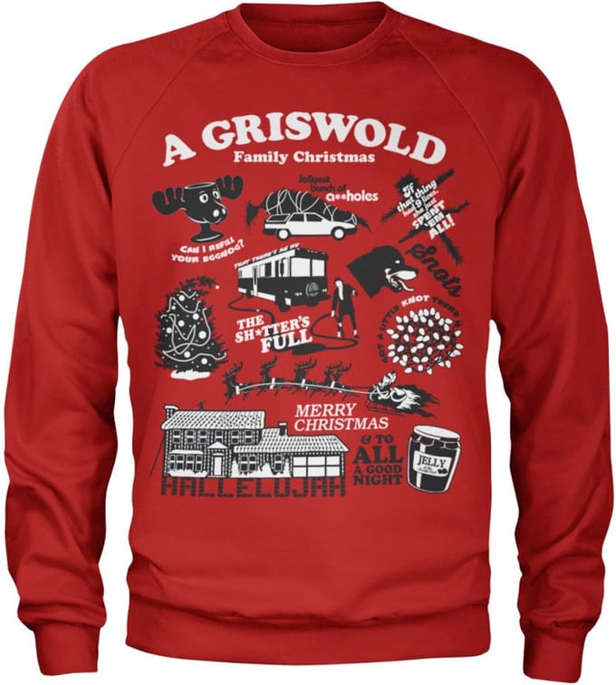 National Lampoon's Christmas Vacation Sweater/trui -L- Icons Rood