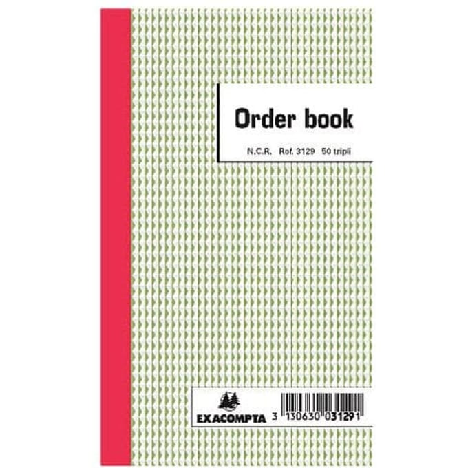 Orderboek Exacompta 175x105mm 50x3vel