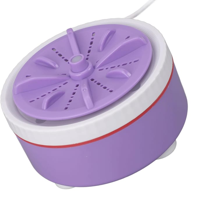Mini Turbo Wasmachine Getimed Instelbaar Multifunctioneel USB-voeding Draagbare Mini Turbo Wasmachine grijze kleur