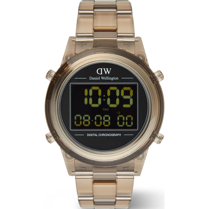 Daniel Wellington DW Watch Retro Digital Dark Brown 42mm