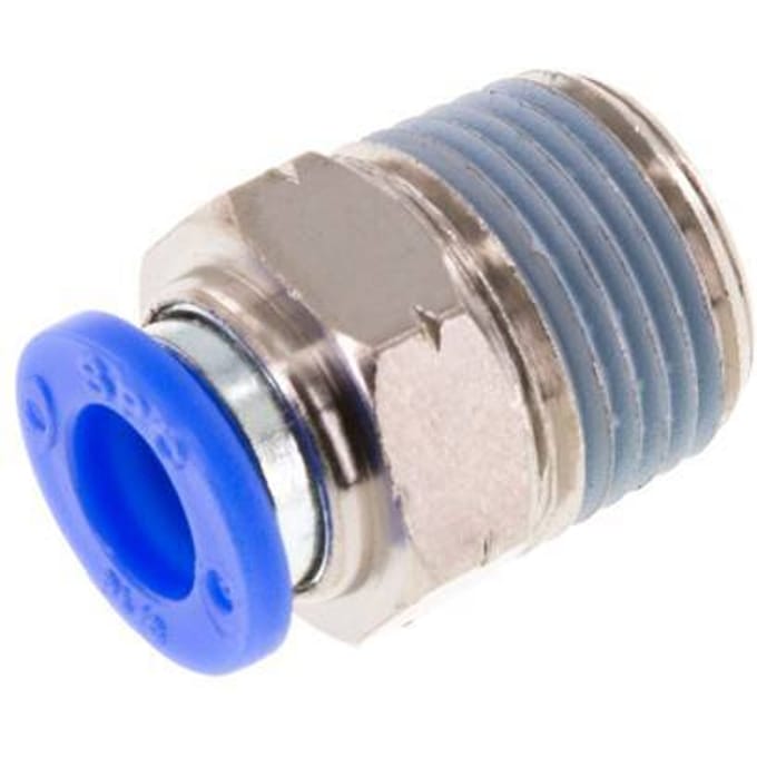 5/16'' x 3/8'' NPT Messing/PBT Insteekfitting buitendraad NBR [5 Stuks]