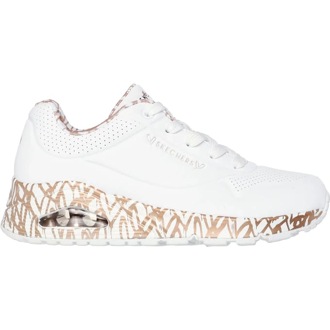 Skechers UNO - LOVING LOVE Dames Sneakers - Wit