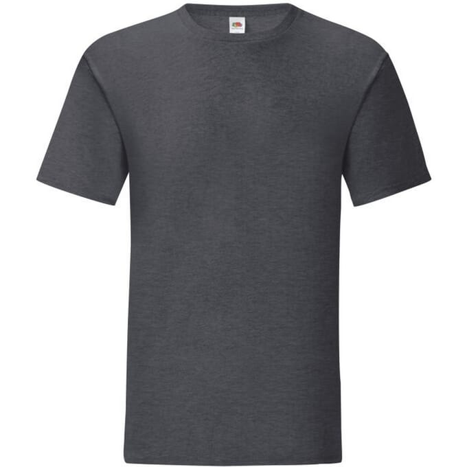 Fruit of the Loom Heren Iconisch 150 T-Shirt (Heide Grijs)