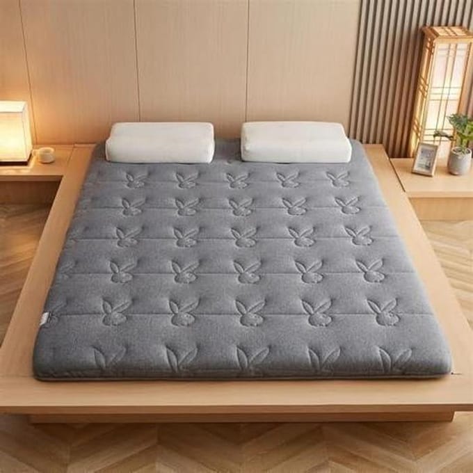 Futon Matras - Japanse Vloermat - Comfortabel Slapen - Vijflaagse Constructie - 5 cm Dik - Stijl4