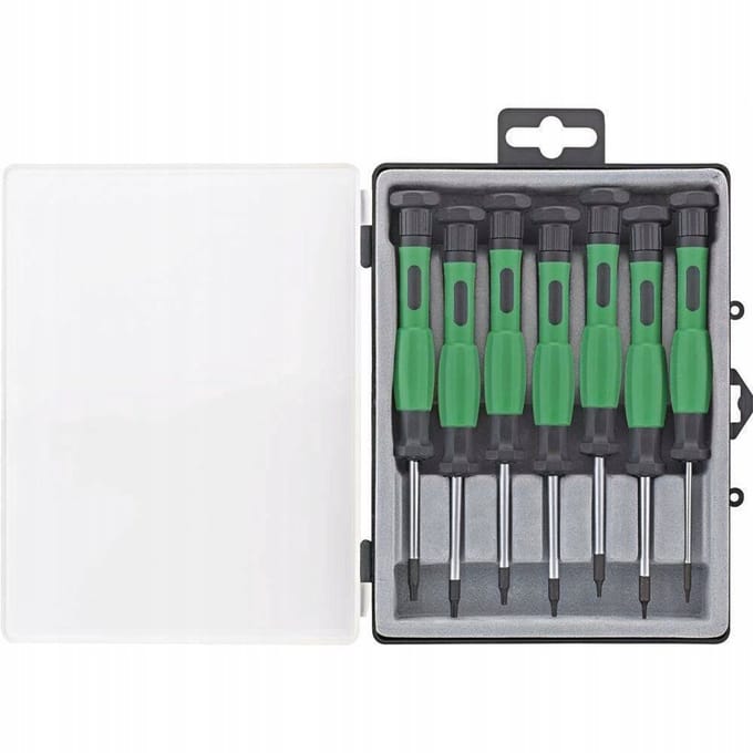 Precisieschroevendraaierset 7-delig Torx voor elektronica