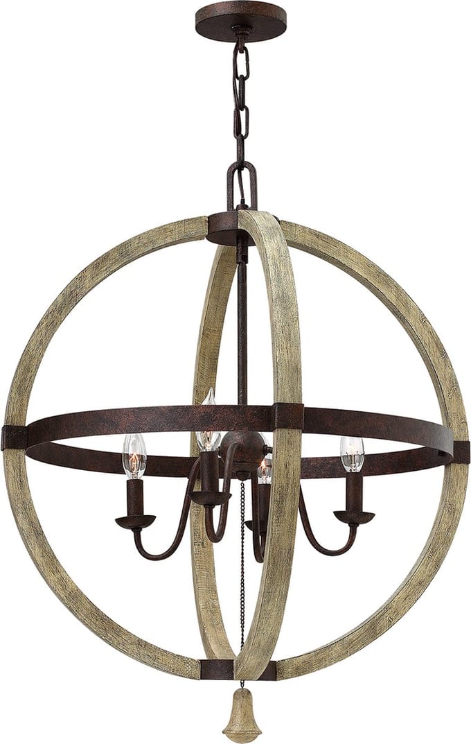 Bohemian Plafondlamp - Steady Lighting - Metaal - Bohemian - E14 - L: 17cm - Voor Buiten - Woonkamer - Eetkamer - Brons