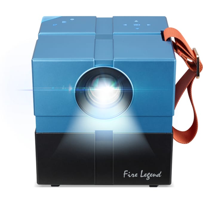 AOPEN Beamer Portable LED, QH12a, Instap/HD, HD Resolution, 135 lm Brightness, Blauw