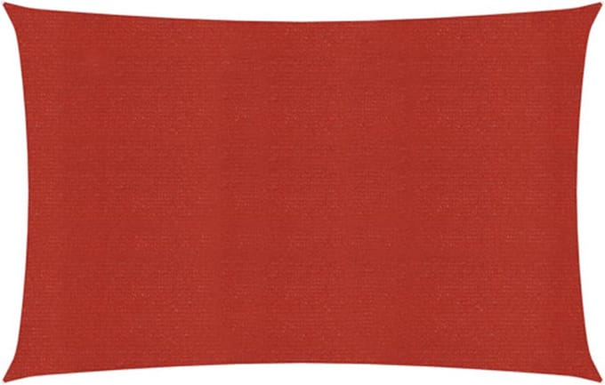vidaXL - Zonnezeil - 160 - g/m² - 2x3 - m - HDPE - rood