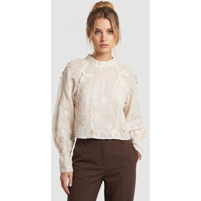 & Other Stories Tara Blouse White Maat: 32 | Longsleeves Outlet | Dames | Wit