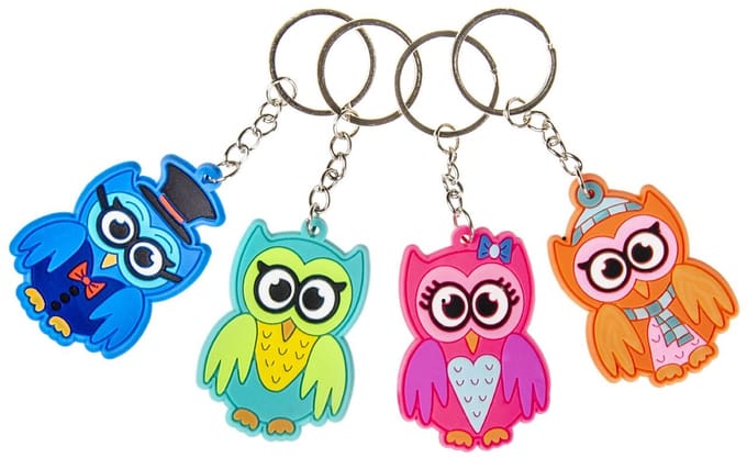 Uil Sleutelhanger - Voordeel Set | 48 Stuks