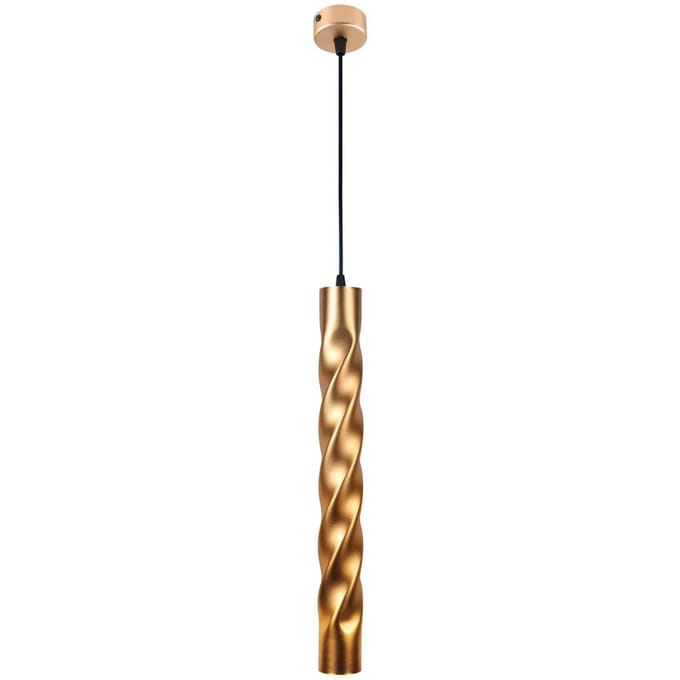 Viokef Hanglamp Marley van gedraaid staal, goud