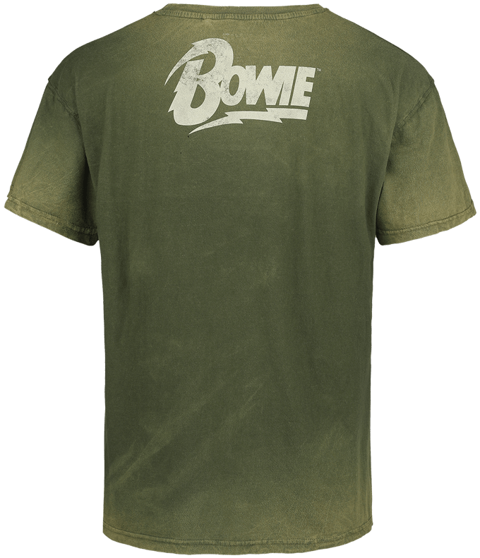 Bowie, David T-shirt - Smoking - S tot 3XL - voor Mannen - groen