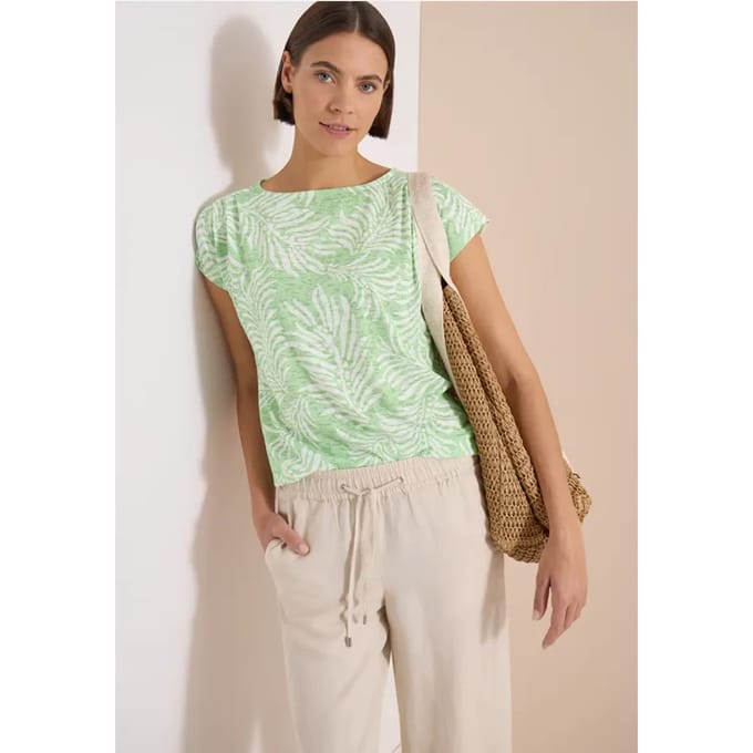 Shirt met burn-out look
