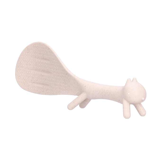 Rijstlepel Mooie Eekhoorntjes Vorm Staande Anti-aanbak Rijstlepel Keukengerei voor Thuiskeuken(Beige ) beige