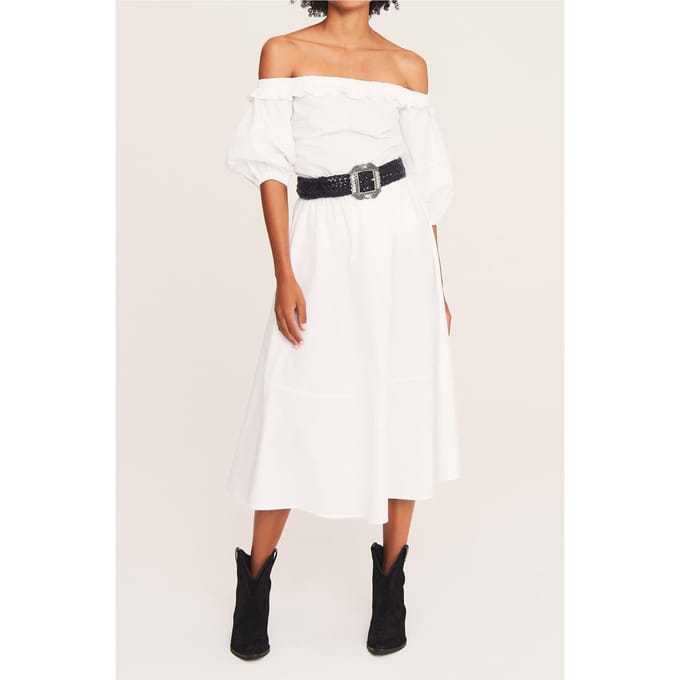 BA&SH Top Pascal Blanc Größe: M | Midikleider Outlet | Damen