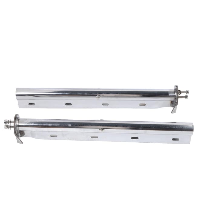 1 Paire Support de Garde-boue Espacement des Boulons de 1‑1 8 Pouces Longueur de 28 Pouces Acier Inoxydable Remplacement de Support de Garde-boue pour Freightliner white